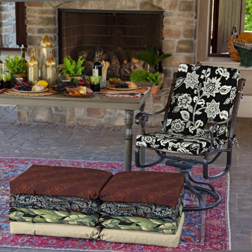 ARDEN Outdoor Dining Chair Cushion 20 x 20 in Weather-Proof Fade Resistant Sapphire Blue J523