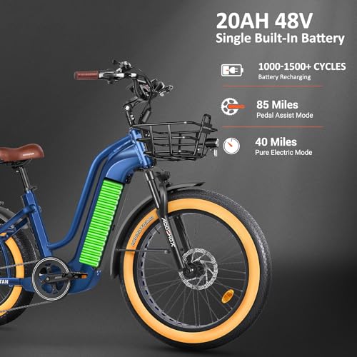 ADDMOTOR Electric Trike for Adults, 750W Rear Motor, 48V 20AH/40AH J984919