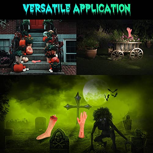 AW Halloween Prop Zombie Groundbreaker with Sound & LED Eyes Z407