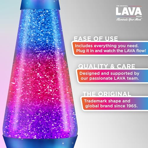 Lava Lamp 14.5 inch Northern Lights, Plastic, Purple/Blue K734