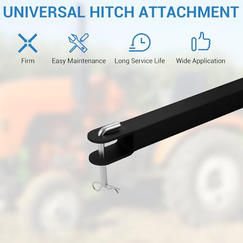 Garden Dump Cart 1500 Lbs Capacity Heavy Duty Steel ATV Trailer Pull Behind Yard Wagon Z821304