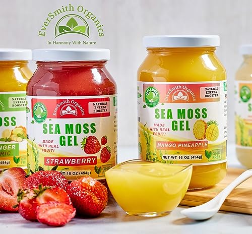 Wildcrafted Irish Sea Moss Gel Strawberry 16 oz C694348