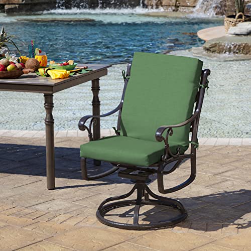 ARDEN Outdoor Dining Chair Cushion 20 x 20 in Weather-Proof Fade Resistant Sapphire Blue J523
