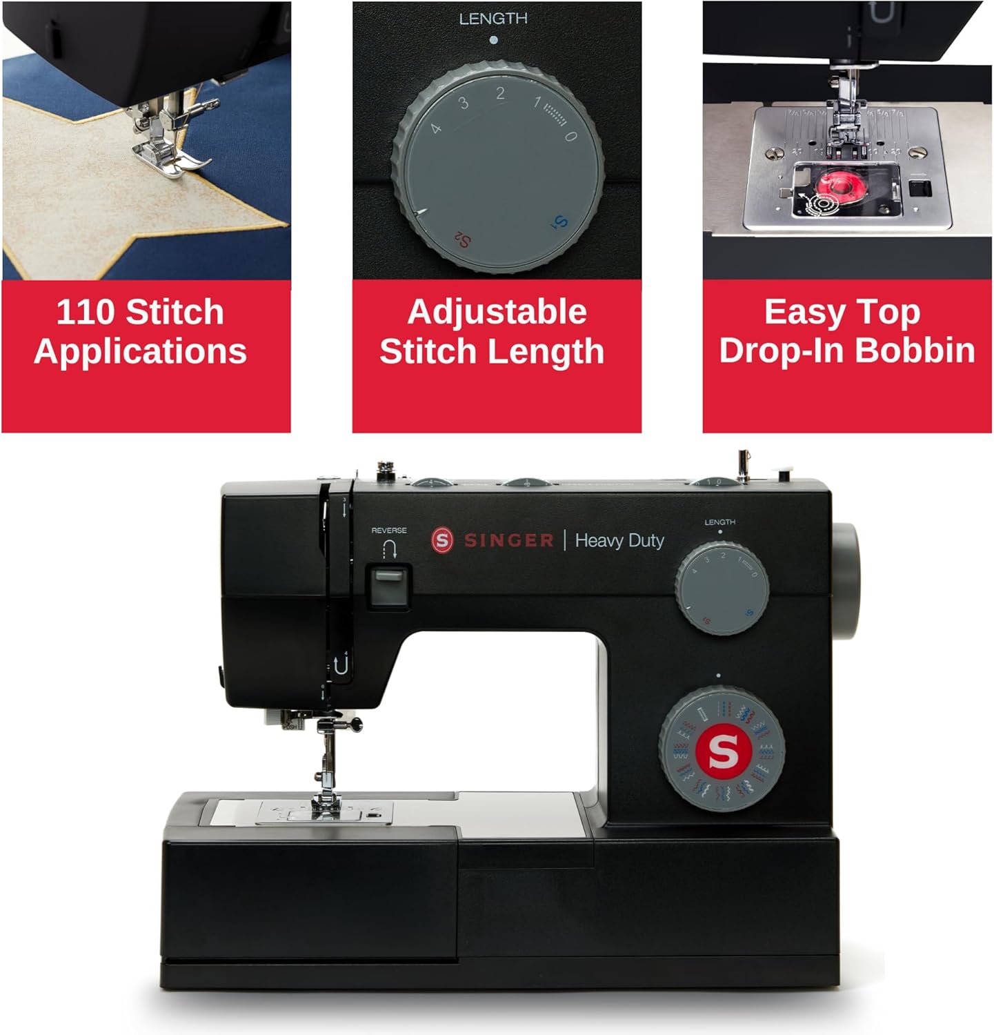 SINGER 4432 Black Sewing Machine H870526