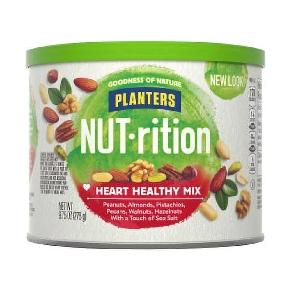 Planters NUT-rition Heart Healthy Mix Resealable Container, 9.75 oz V9108