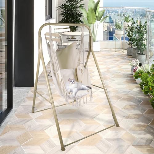 RedSwing Hammock Chair Stand with Hanging Chair, Heavy Duty Steel, Indoor Outdoor, 330 Lbs W499056