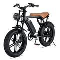 Electric Bike for Adults,20" Fat Tire 48V 15Ah Removable Battery Electric Bicycle 750W 30MPH Beach Snow Mountain Off Roading E Bike Moped for Adults, Range 30-50 Miles Shimano 7 Speed Dirt Bike