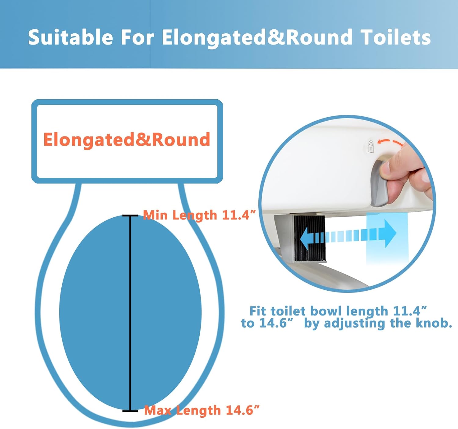 Raised Toilet Seat with Handles for Elderly, Adjustable Padded Arms R46780
