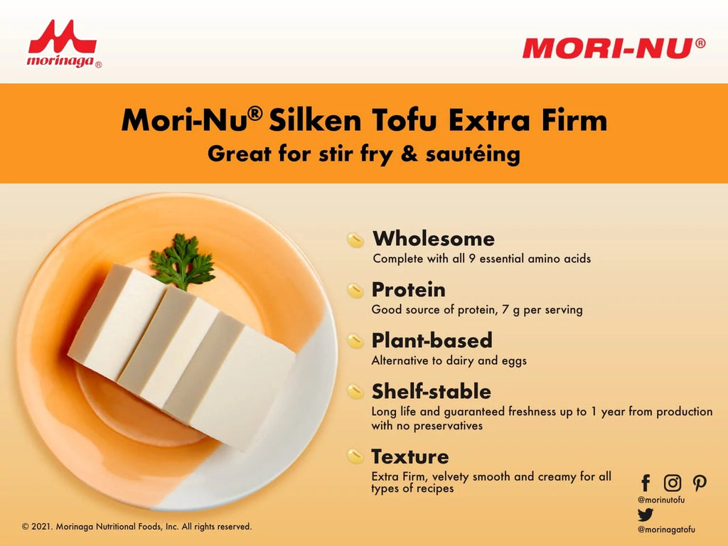 Mori-Nu Silken Tofu Extra Firm, 12.3 oz x 12 Packs A843