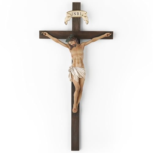 BC Catholic Crucifix Wall Cross 24" H Jesus Christ Indoor Home Decor Q2061
