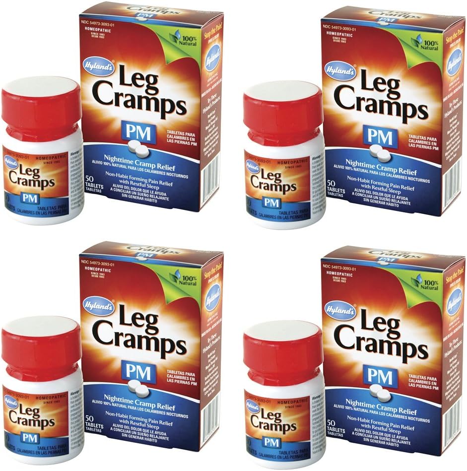 Hyland's Leg Cramps PM Tablets - 50 ct, Pack of 4