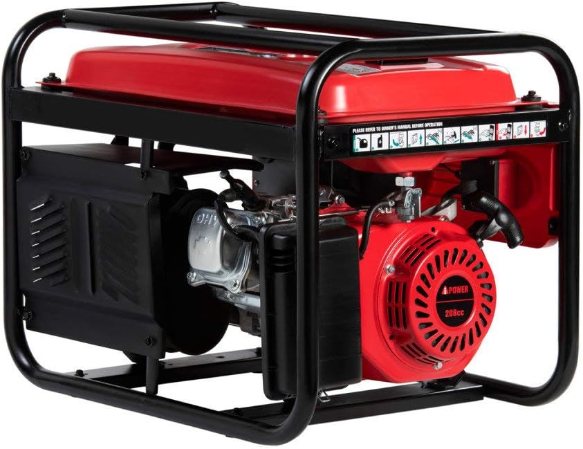 A-iPower AP4000 4000-Watt Gasoline Powered Manual Start Generator C1165