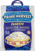 Prime Harvest Basmati Rice 10lbs Premium Classic - Extra Long Grain, 10-Pound rice bag, 1121 Steam Rice | Aged and Authentic | White
