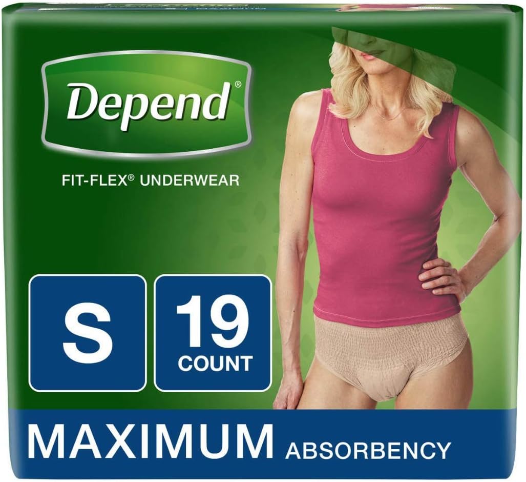 Maximum Absorbency Fit Flex Underwear, 19 Count C36807