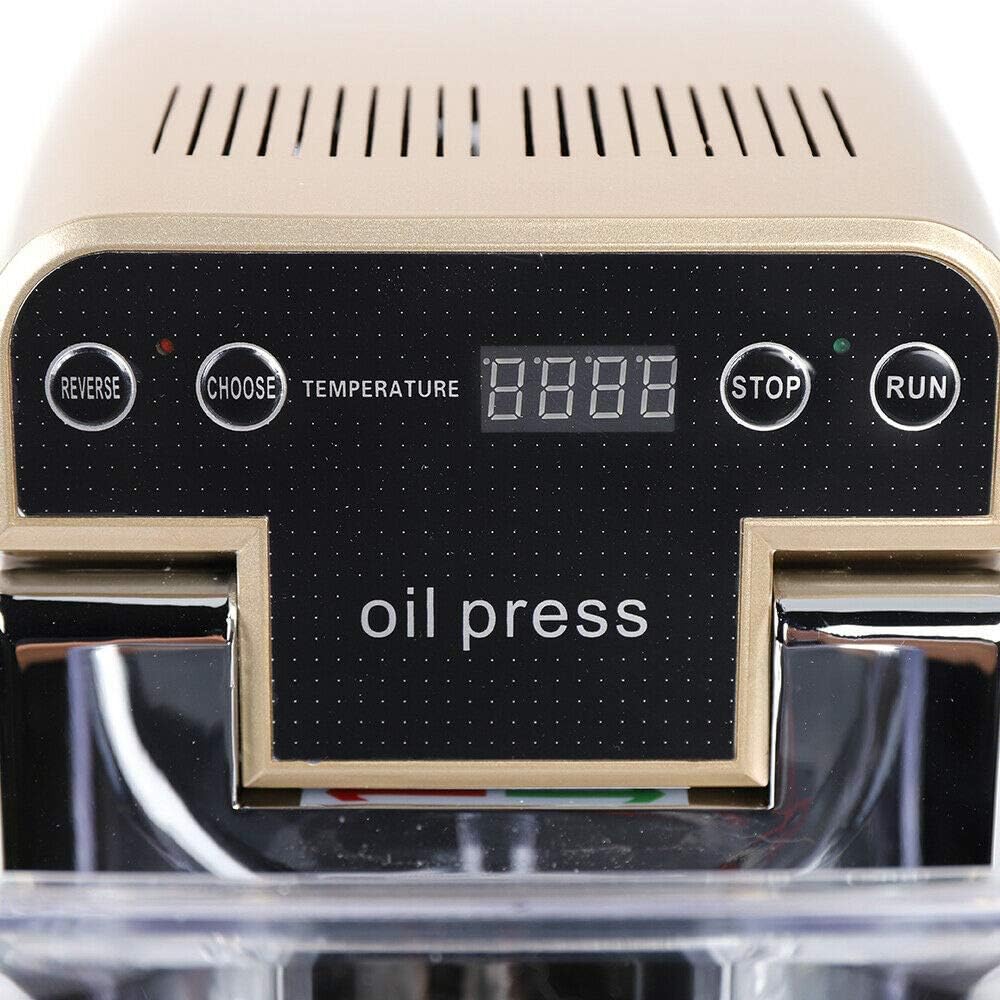 Oil Press Machine 110V 450W Stainless Steel, Hot & Cold Oil Extractor P75478