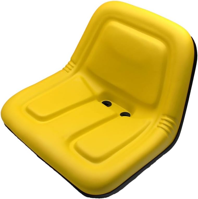RAParts TY15863 New Yellow High Back Seat Fits John Deere Riding Mower Models 160+