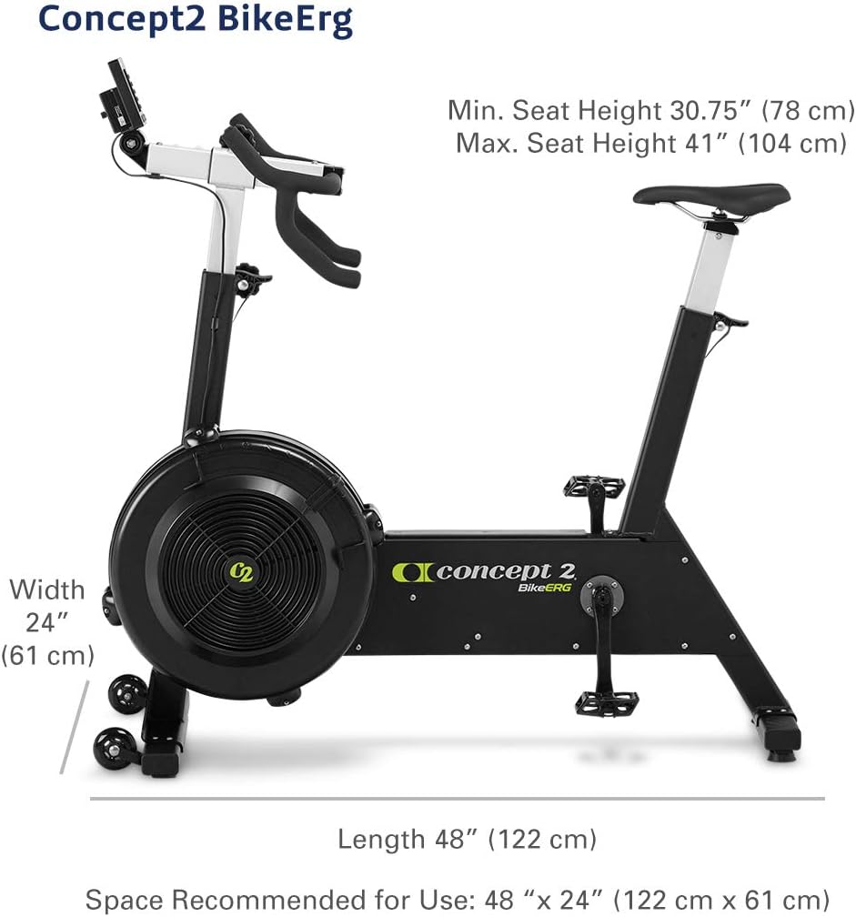 Concept2 BikeErg 2900 Stationary Exercise Bike with PM5 Monitor U6225