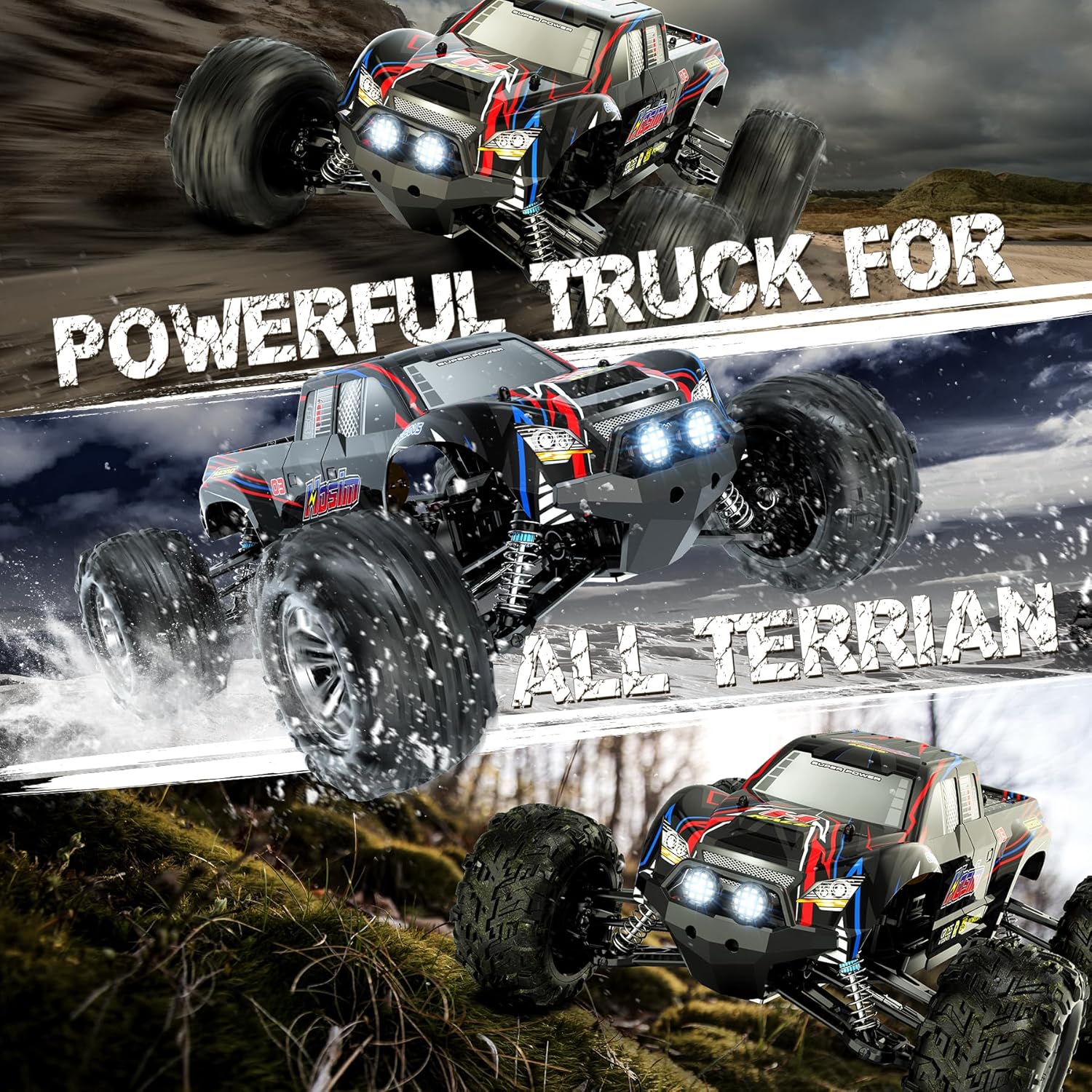 Hosim 1:10 Scale Brushless RC Car & Truck for Adults J225
