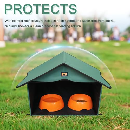 Outdoor Cat House Waterproof Pet Shelter for Feral Cats X13636