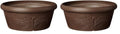 Arcadia Garden Products PSW Pot TA25TC Collection Shallow Bulb Pan Planter Dish Low Bowl for Succulents, Bonsai, Fairy Gardens, Herbs, 10-inch, Terra Cotta Color, 10"x3.5"