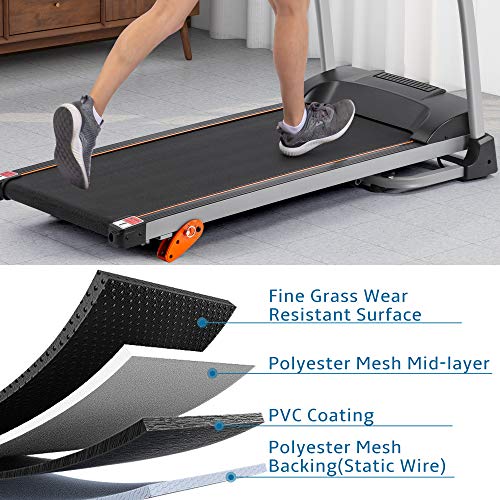 Foldable Treadmill 2.5 HP Portable with Incline LED Display for Home Q467729