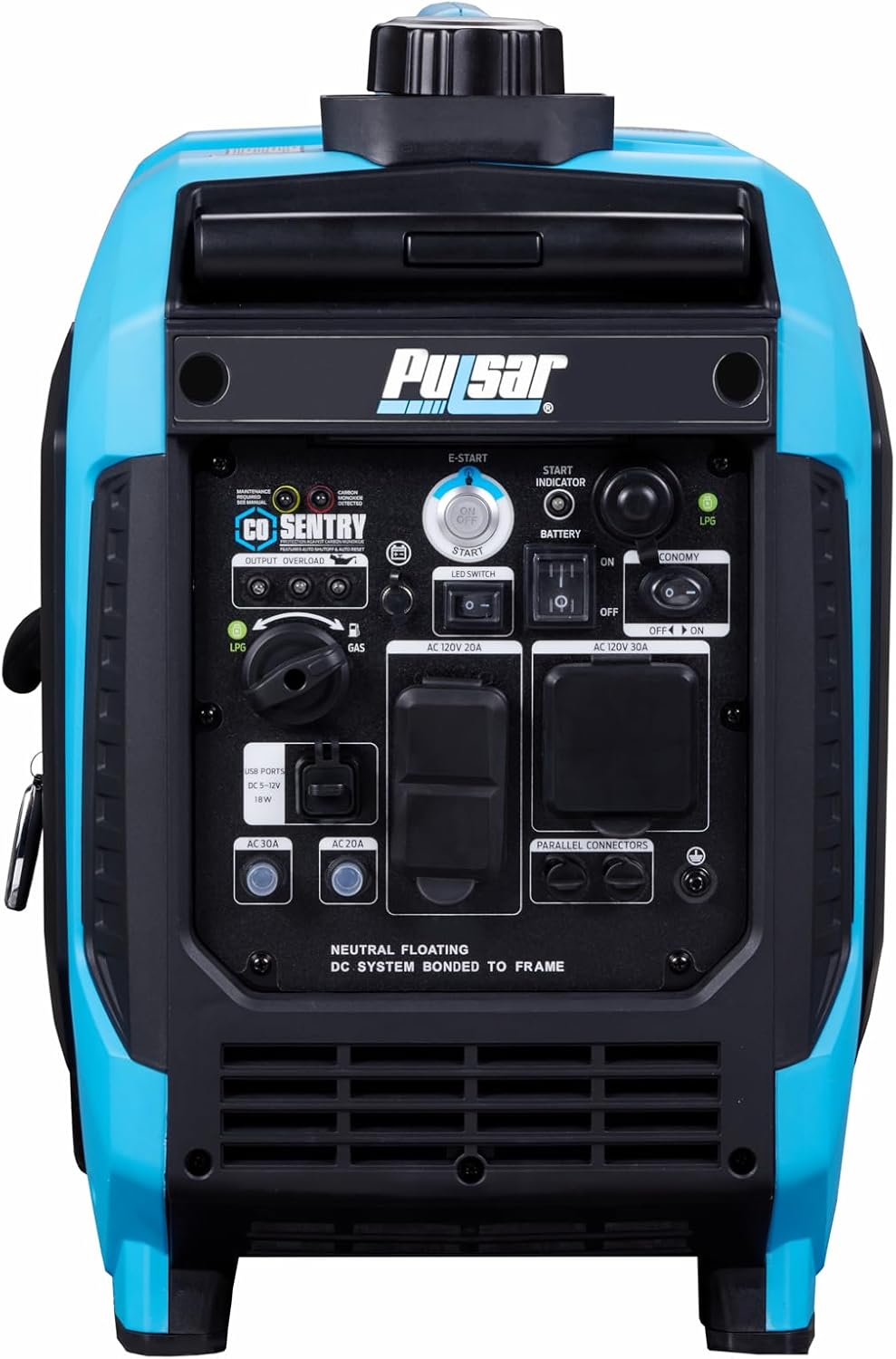 Pulsar PG5000BiSRCO Dual Fuel 30A RV Ready Portable Inverter Generator with Remote Start N60814