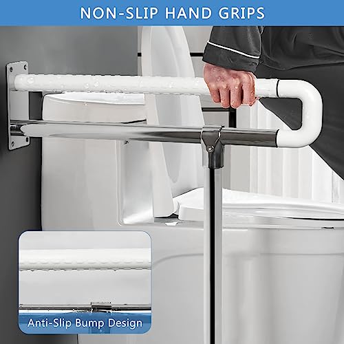 Toilet Grab Bar 23.6 Inch Bathroom Safety Rail for Elderly Seniors P81007