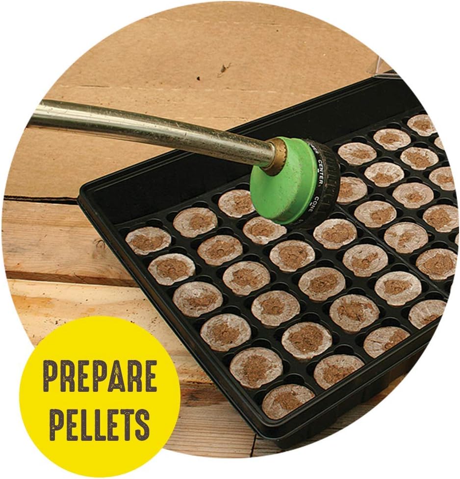 Jiffy 42mm Seed Starting Greenhouse Kit with 25 Peat Pellets W920631