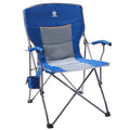 EVER ADVANCED Folding Camping Chairs for Outside, Portable Lawn Chairs Camping Chairs for Adults with Padded Hard Armrest Carry Bag Cup Holder Included, Supports 300LBS