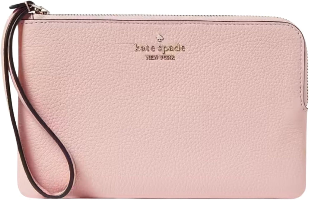 Kate Spade Leila Medium L Zip Wristlet (Tea Rose)