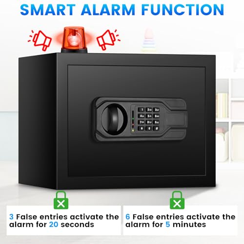 2.5 Cu ft Steel Security Safe with Programmable Keypad Lock O772