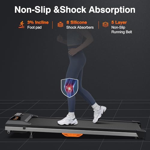 Walking Pad Treadmill, Under Desk Portable 2 in 1 with LED Display K687755