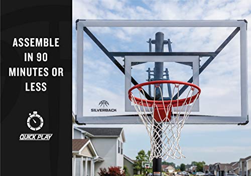 Silverback NXT 54" and 60" In-Ground Basketball Hoops with Adjustable-Height Goal Y548217