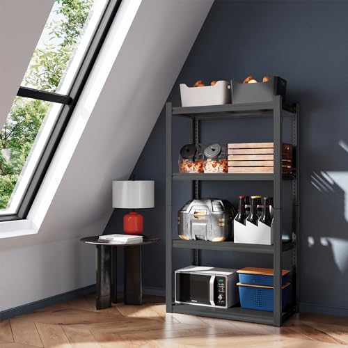 Raybee Storage Shelves Heavy Duty 4 Tier Metal Garage Shelving J357976