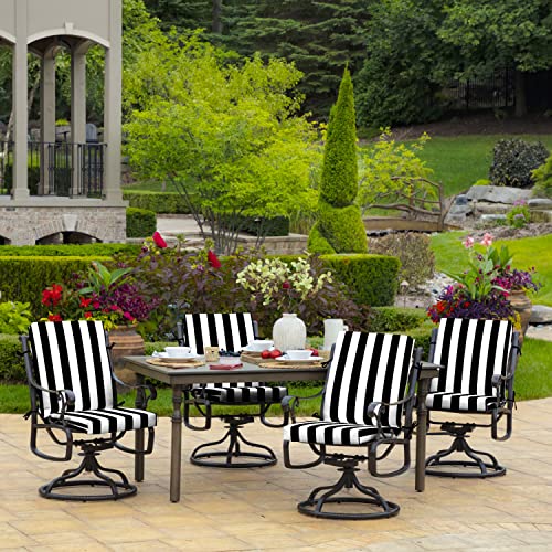 ARDEN Outdoor Dining Chair Cushion 20 x 20 in Weather-Proof Fade Resistant Sapphire Blue J523