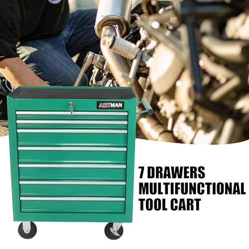 5-Drawer Rolling Tool Cart with Wheels, Black V51953