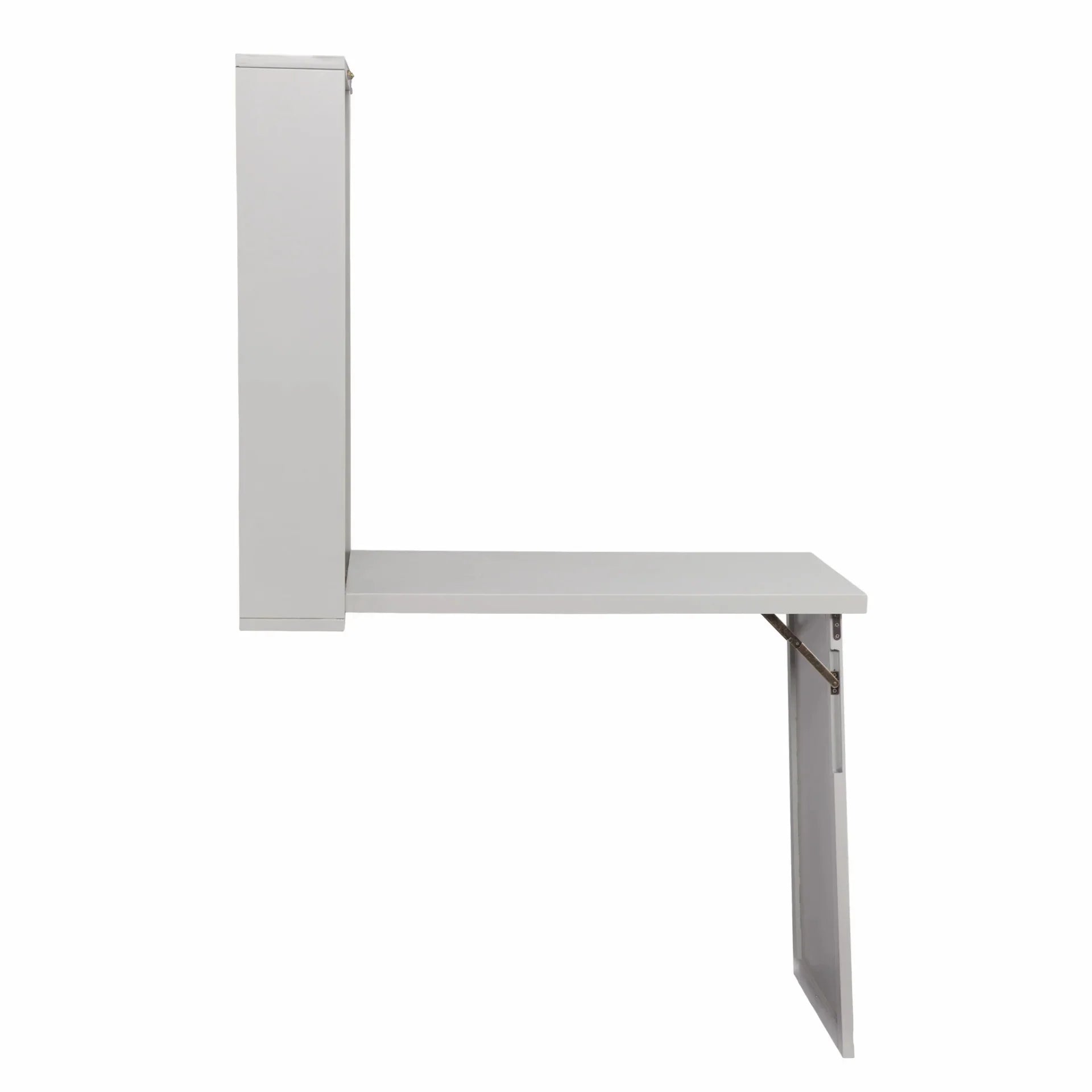 HomeRoots Gray Fold Out Wall Mount Desk B563