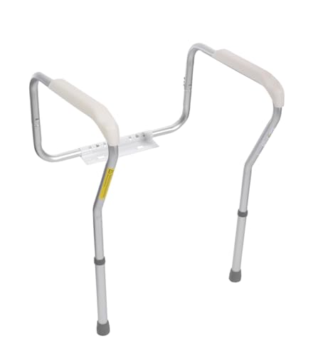 Height Adjustable Standing Toilet Safety Rail with Foam Handles for Elderly A4667