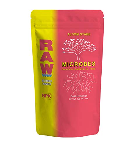RAW Microbes Bloom 25lb - Beneficial Microbial Inoculant for Flowering Plants - Boosts Nutrient Uptake and Enhances Bloom Development