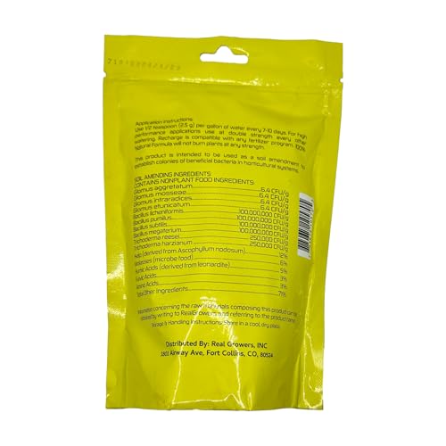 Real Growers Recharge Mycorrhizae Instant Compost Tea Soil Microbes 16oz Q9737
