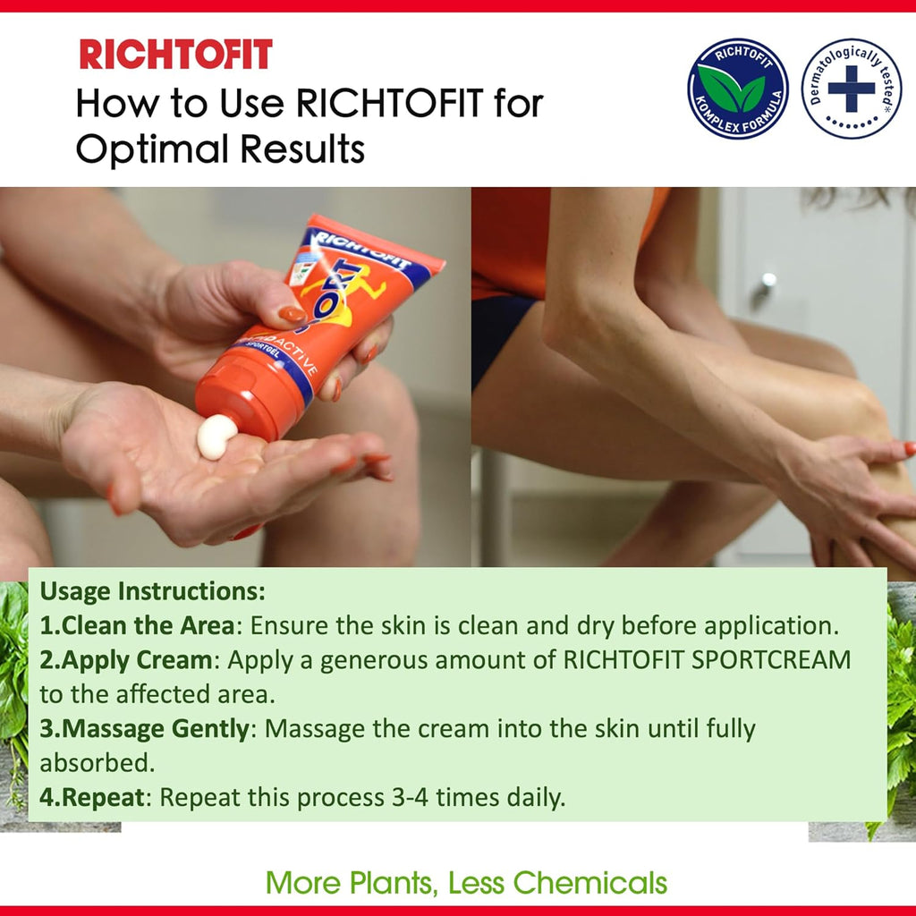 Sport Muscle Cream: Ultimate Comfort & Wellness Blend for Back, Neck, Hands, Feet- Herbal Extracts for Soothing Muscle Relaxation-Luxurious Skin Nourishment-Non-Greasy-Made in Hungary