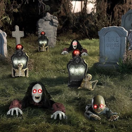 AW Halloween Prop Zombie Groundbreaker with Sound & LED Eyes Z407