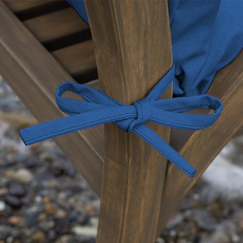ARDEN Outdoor Dining Chair Cushion 20 x 20 in Weather-Proof Fade Resistant Sapphire Blue J523