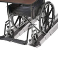 DMI Wheelchair Ramp, Entryway Ramp,Threshold Ramp and Handicap Ramp, Portable and Adjustable from 3-5 Ft Long, 4.5 in Wide for Steps, Shed or Curb,Storage Bag and 2 Ramps Included
