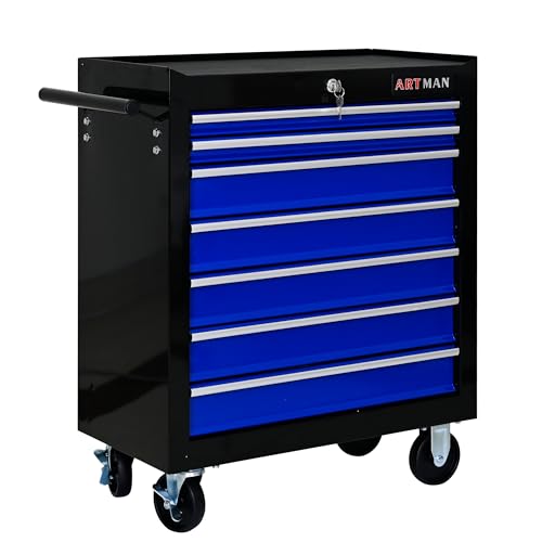 5-Drawer Rolling Tool Cart with Wheels, Black V51953