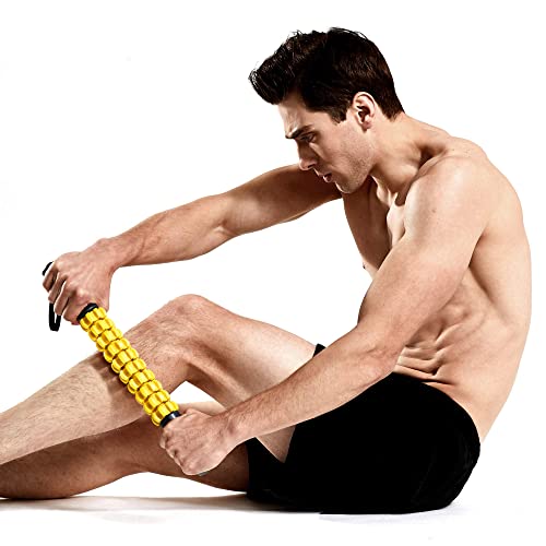 Muscle Roller for Soreness Relief with Workout Poster T2538
