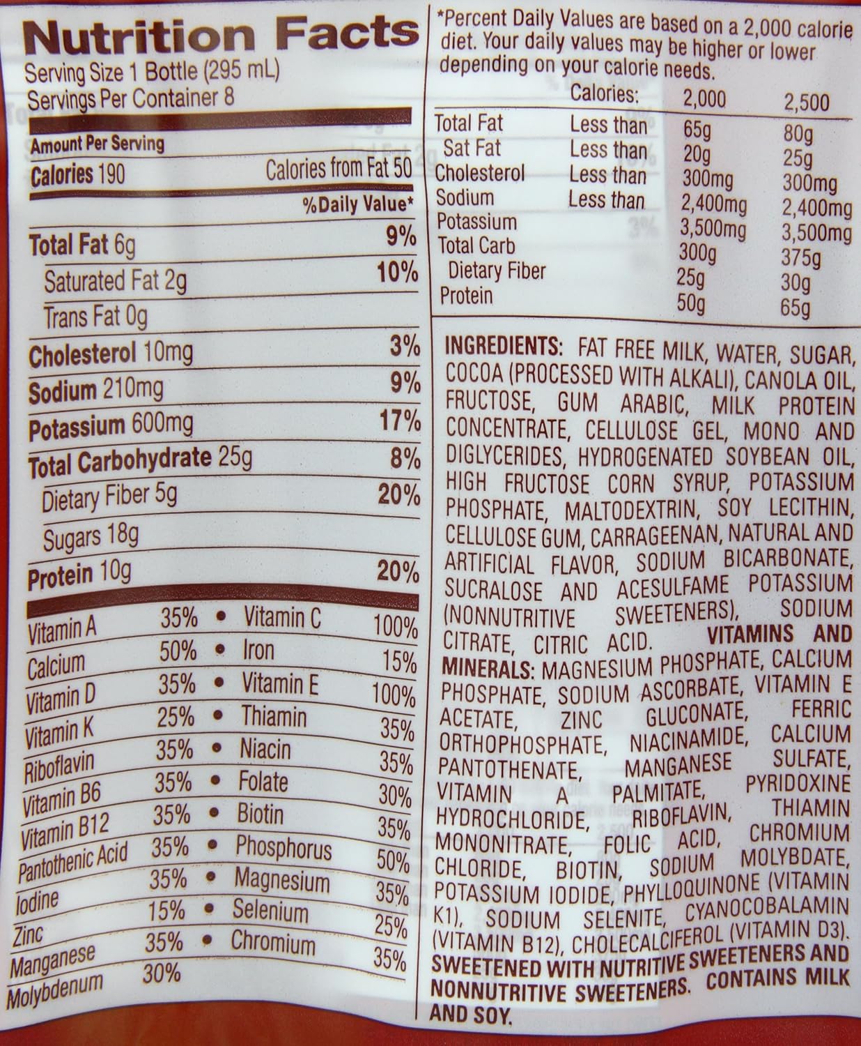 SlimFast Creamy Milk Chocolate Meal Replacement Shake, 10 oz, 8 Count C959562