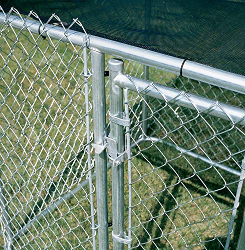 MidWest Homes for Pets Chain Link Portable Kennel with Sunscreen, 6x4x4 ft S13535