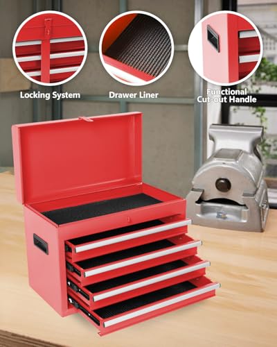 5-Drawer Rolling Tool Chest with Brake Casters, Black E95317