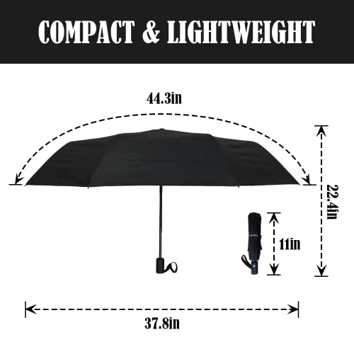 LLanxiry Compact Travel Umbrella Windproof Waterproof B355